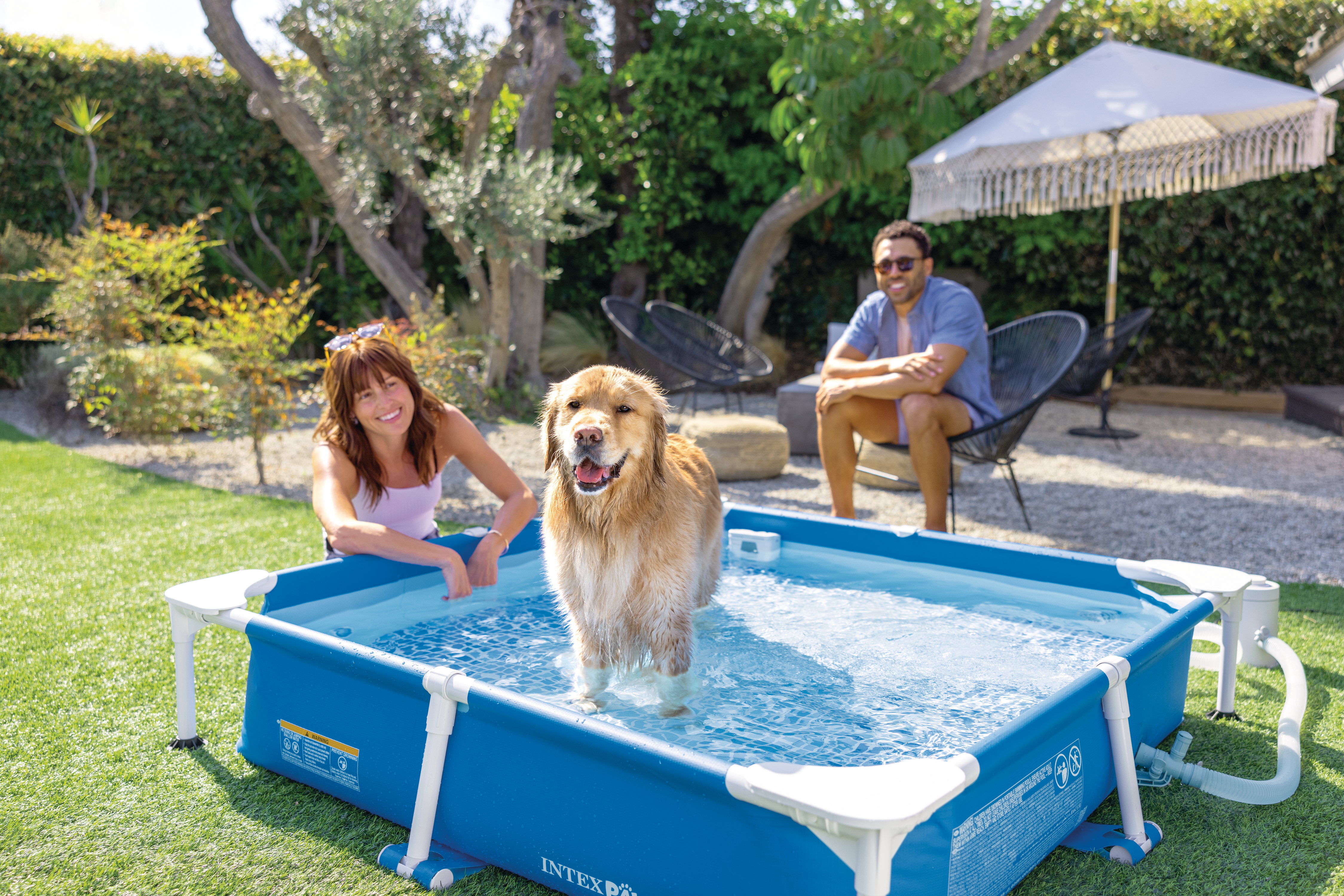 Bazen za kućne ljubimce sa filter pumpom - 1.52 x 1.52 x 0.3m - Image 6